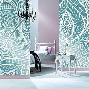 Wall Murals for Bedroom Leaf Large Removable Wallpaper Peel and Stick Wall Stickers - 66x96 inches