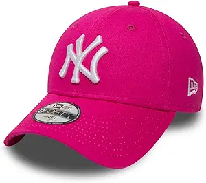 Amazon - New Era Girls' Kids MLB Basic NY Yankees 9FORTY Adjustable HOT Pink Cap