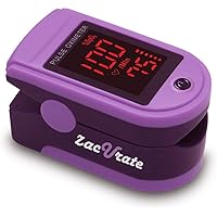 Zacurate Pro Series 500DL Fingertip Pulse Oximeter Blood Oxygen Saturation Monitor with Silicon Cover, Batteries and…