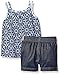 Little Lass Girls' 2 Piece Short Set Crochet Trim