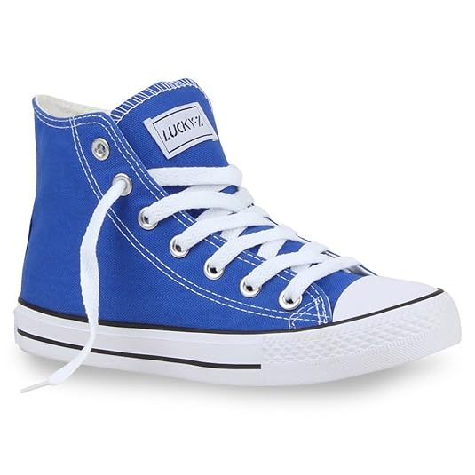 Stiefelparadies Unisex Damen Herren Sneaker high Übergrößen Flandell