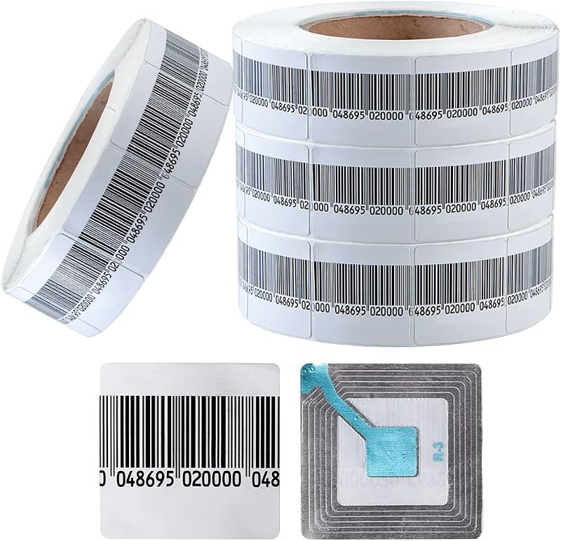 LeaGerous 8.2MH RF Soft Security Labels Mock Barcodes Retail EAS Anti-Theft