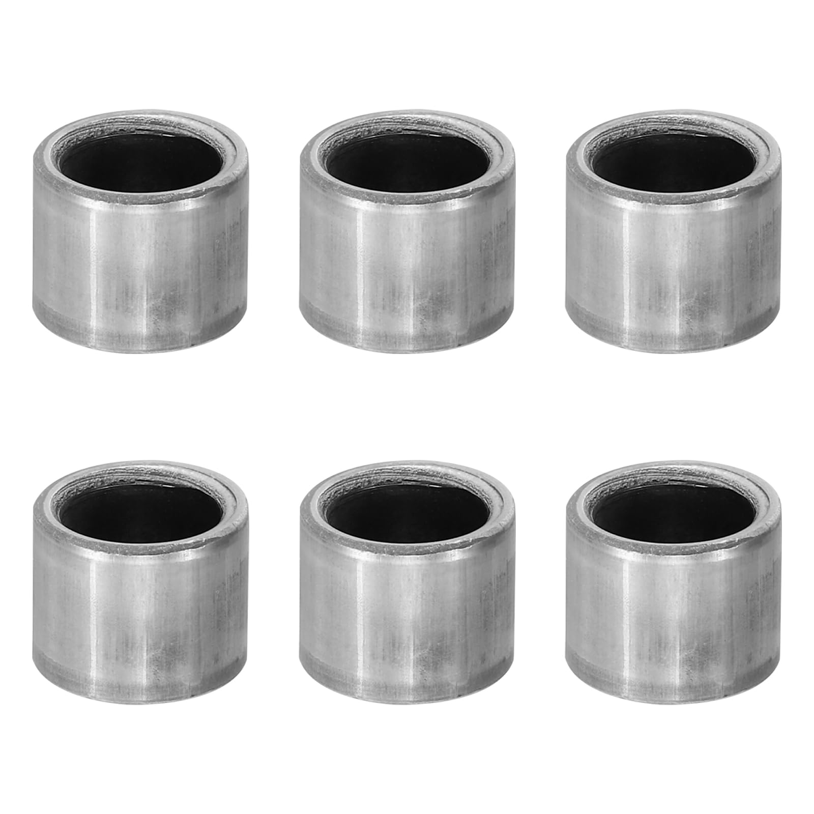 PATIKIL M10 Steel Spacers, 6 Pcs Metal Spacers Steel 10.1mm ID x 14mm OD x 9mm L Carbon Steel Spacer Screw Standoff Round for 2/5in or M10 Screw Bolts