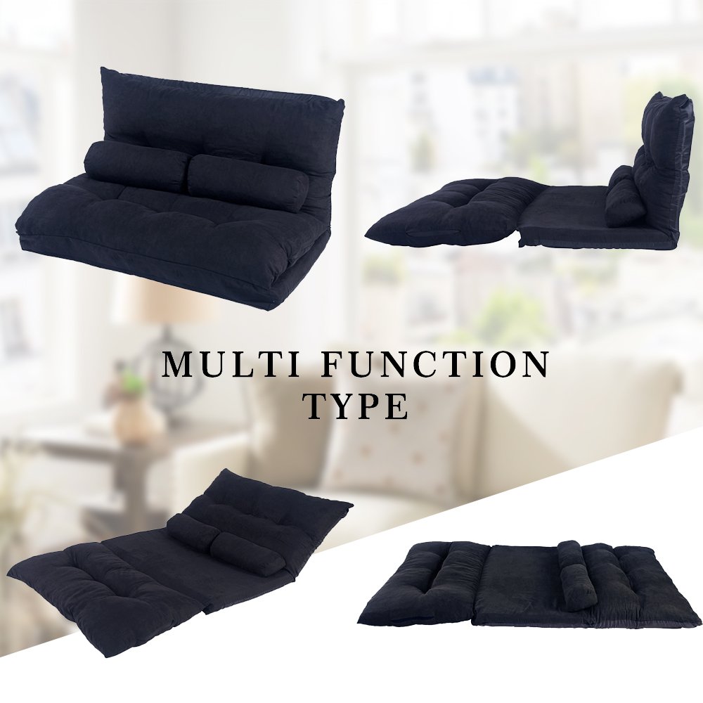 Merax Floor Sofa Bed Adjustable Sleeper Bed Chair Folding Futon Sofa