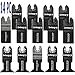 14 Metal/wood Oscillating Multitool Quick Release Saw Blades Fit Fein Multimaster Porter Cable Black and Decker Genesis Bosch Dremel Craftsman Bolt-on Nextec Ridgid Ryobi Makita Milwaukee Dewalt Rockwell Hyperlock Chicago Stainley Skil Multi Tool
