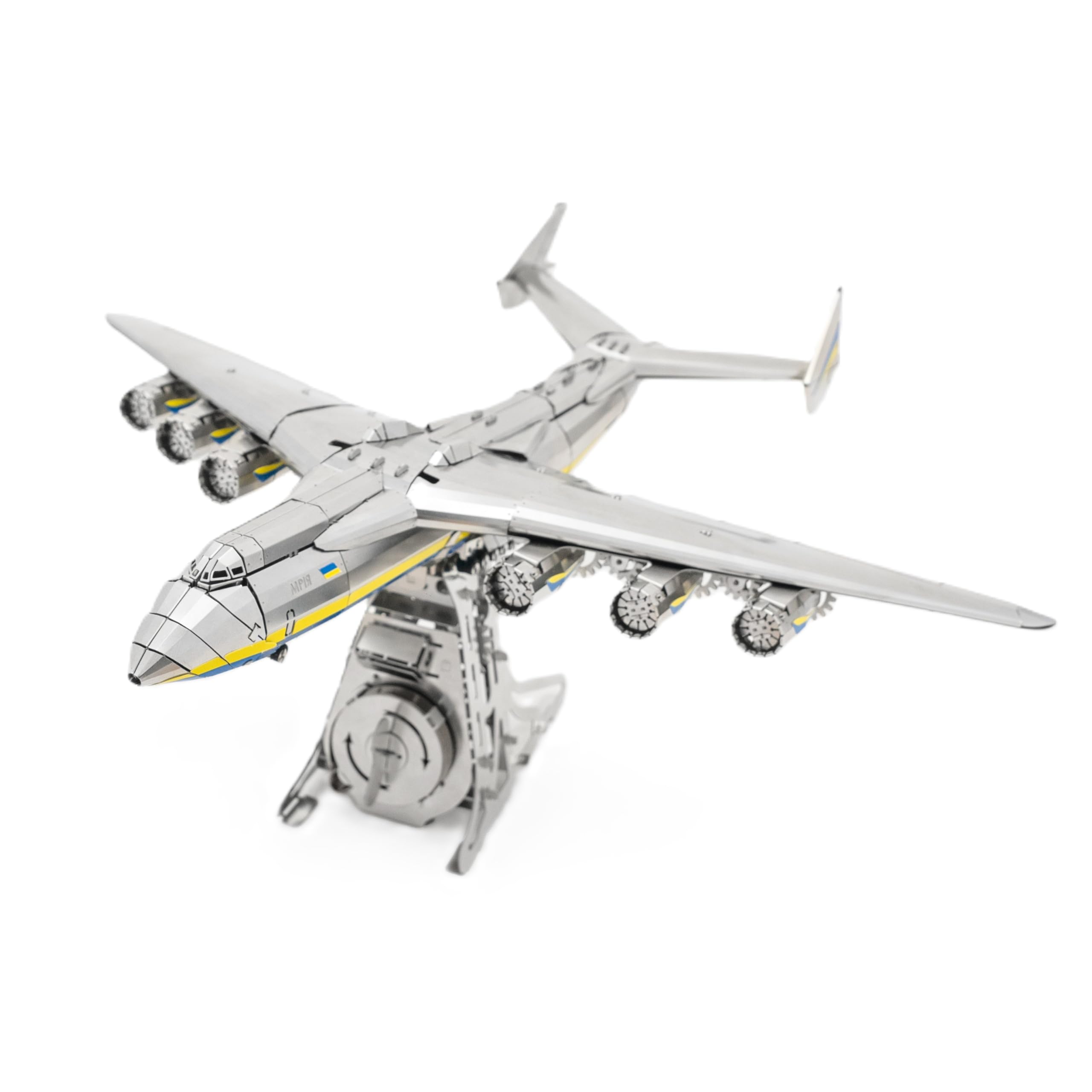 METAL-TIME ANTONOV Mriya AN-225, Official Product, DIY Mechanical Model kit, Cargo Aircraft, Need to Assemble Model Kit, 3D Model DIY Kit, Airplane Working Model Ukrainian Dream