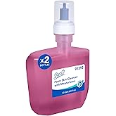 Scott Professional Hand Soap with Moisturizers, 2 Refills, 1.2 L (91592) | Automatic Refills, Pink, Floral Scent, Foaming, Compatible with ICON Dispensers