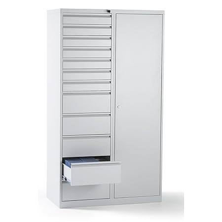 Quipo Filing Cabinet Steel 1800 X 1000 X 500 Mm 12 Drawers
