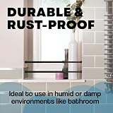 JJ PRIME Extendable Curtain Pole No Drilling Tension Rods Telescopic Black view 4