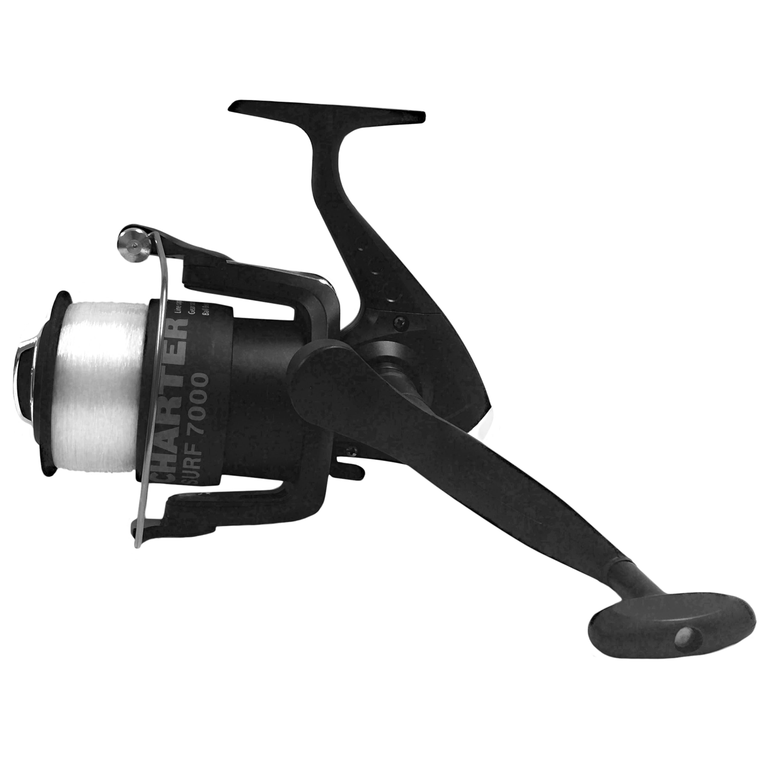 FLADEN CHARTER 70 (1BB) Front Drag Large Fixed Spool Spinning Reel with 20lb line on - Shore, Beach Casting and Boat fishing [11-420-70]