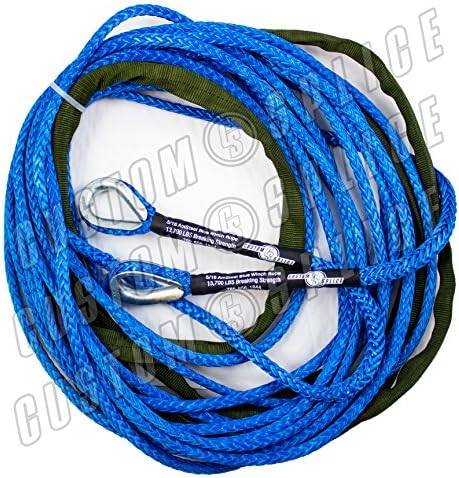 5/16 AmSteel Blue 25' Synthetic Winch Rope Extension