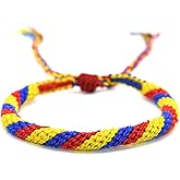 Colombia Flag Bracelet - Pulsera Bandera de Colombia - Colombian Pride Bracelet - Adjustable Yellow, Red & Blue Jewerly for Men & Women - Handmade - Travel Souvenir & Gift