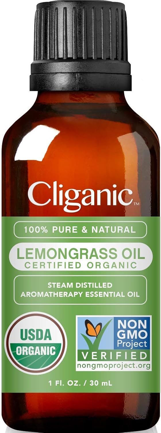 Cliganic USDA Organic Peppermint Essential Oil, 100% Pure Natural Undiluted, Therapeutic Grade for Aromatherapy | Premium Certified Organic, Non-GMO: Health & Personal Care