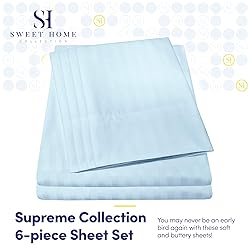 King Size Bed Sheets - 6 Piece 1500 Supreme