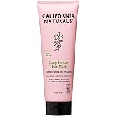 California Naturals Deep Repair Hair Mask for Dry Damaged Hair, with Argan Oil and Shea Butter, Color Safe, Natural, Vegan, Sulfate and Paraben Free, For All Hair Types, 12 fl oz