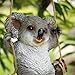 Agirlgle Animal Garden Statue - Cute Swing Koala Bear - Funny Outdoor Sculpture Ornaments Décor - Best Indoor Outdoor Figurines for Patio Yard Lawn House - Made of Resin