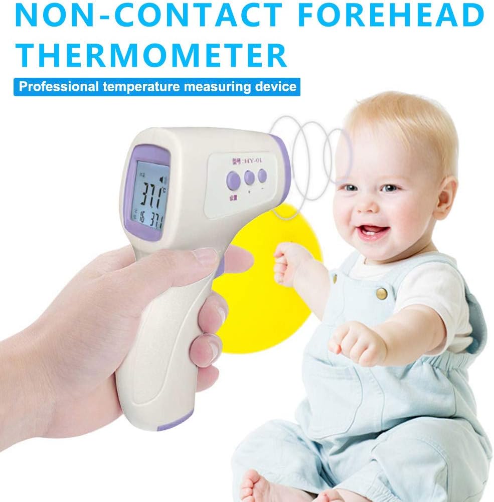 No-Contact Forehead Thermometer, Accurate Instant Readings, Digital USSP Infrared Professional Thermometer,for Baby, Children, Adult (White)