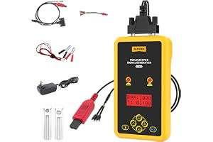 AUTOOL Fuel Injector Tester and Cleaner 12V&70V Fuel Injector Cleaner Kit Fuel Injector Cleaning Kit for GDI, Adjustable Pulse Width RPM & Time, Two Injectors Test Simultaneously