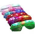 Mikulala 64PCS LED Light Up Toys Party Pack - Glow In The Dark Party Accessories Supplies With Finger Lights(40), LED Jelly Rings(8), Flashing