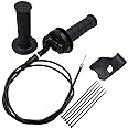 ELIFEPARTS 7/8" Throttle Accelerator Handle Grips: Compatible with 50cc, 80cc, 90cc, 110cc 125cc 140cc 150cc 200cc Dirt Bike, Mini Bike Throttle Assembly Throttle Cable and Motorcycle Throttle Assist