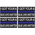 thumbnail image 2 of "Thin Blue Line" Police Support License Plate - PVC, Glow-in-the-Dark, USA Made (5-Year Warranty) 2 of 10