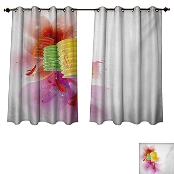 Amazon Com Lantern Blackout Thermal Curtain Panel Mid Autumn