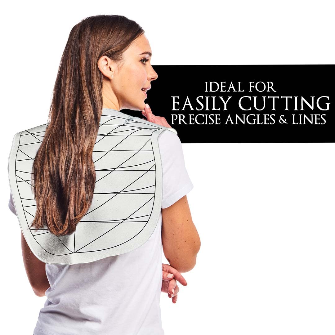 Betty Dain Hair Cutting Guide Collar, Angular and Straight Cutting Guidelines, Weighted, Non-slip, Waterproof Rubber Material