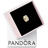 PANDORA Clear Pave Clip Charm - Compatible with Pandora Timeless Bracelets - Gift for Her - PANDORA Shine & Cubic Zirconia - with Gift Box