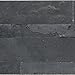 Aspect Peel and Stick Stone Overlay Kitchen Backsplash - Charcoal Slate (5.9