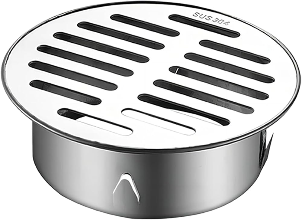 Qrity 304 Stainless Floor Drain Cover 125mm Round Flat Mouth