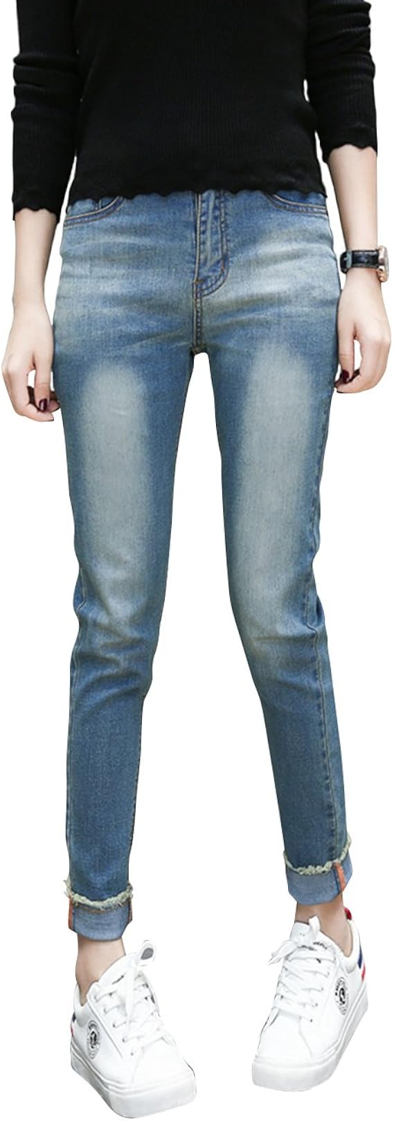 Amazon 大きいサイズ レディース デニムパンツ スキニージーンズ Ll 3l 4l 5l 6l ブルー 17秋 新入荷 430 ライトブルー 4l ジーンズ 通販