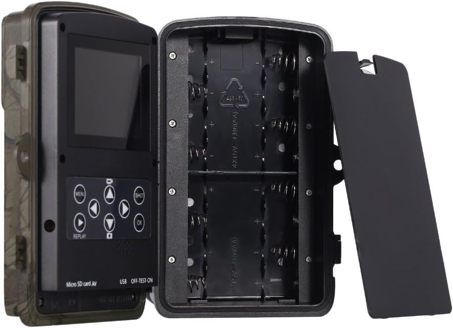 Trail Game Camera 20MP 1080P Full HD Waterproof Hunting Scouting Cam Trap Camera for Wildlife Watching & Hunting with 120°Detecting Range Motion Activated Night Vision 2” LCD IR LEDs: Electronics