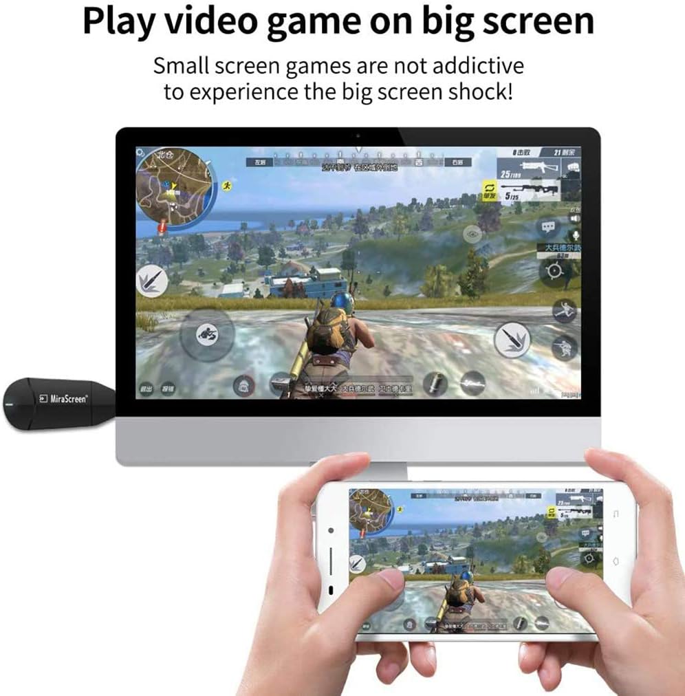Mirascreen K6 5G Wireless HDMI Display Adapter, 1080P H.265 Dual Core Dual Decoder Dual Band, Support Miracast Airplay DLNA, No Switching Modes: Electronics