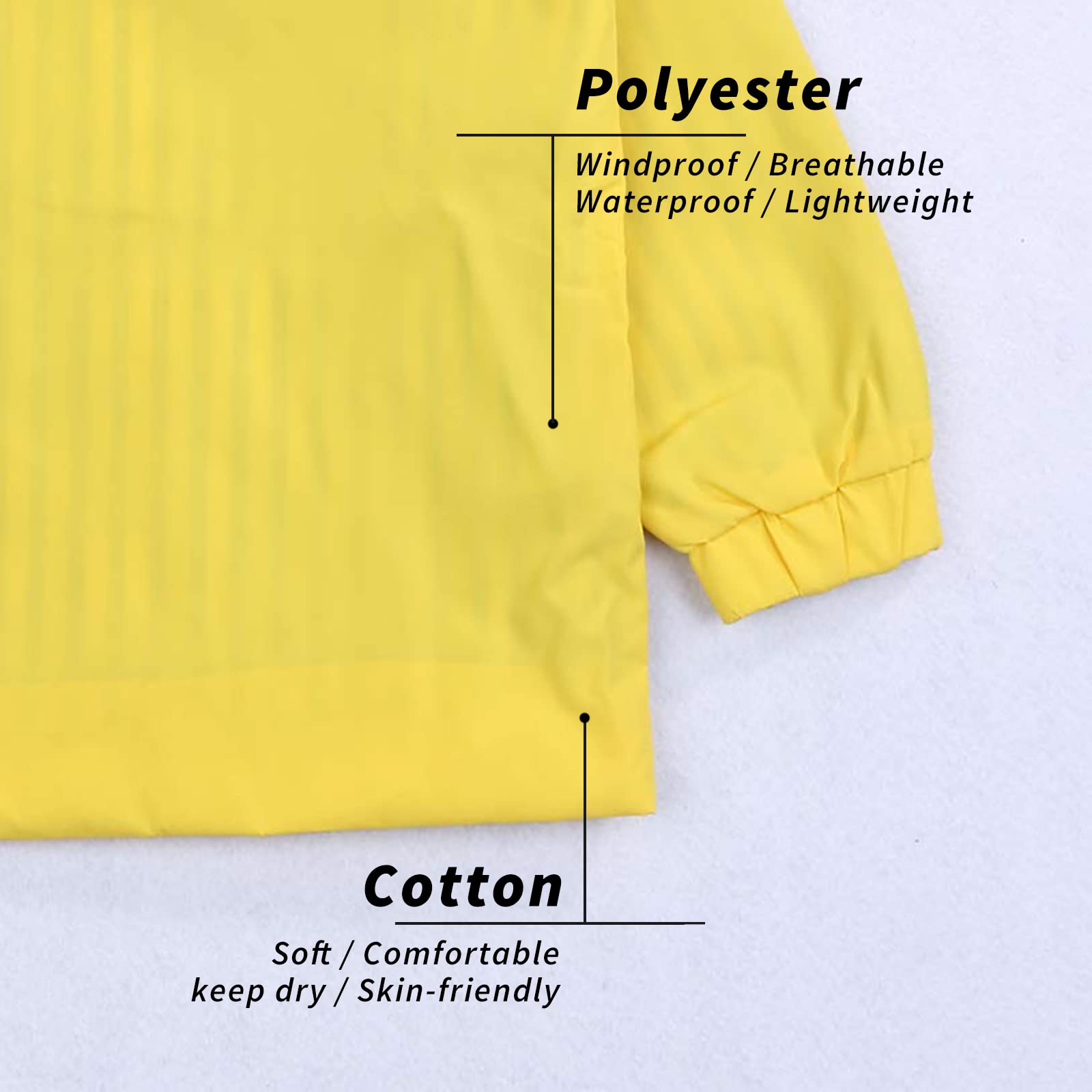 YOUNGER TREE Toddler Baby Boy Girl Duck Raincoat Cute Cartoon Hoodie Zipper Coat Outfit
