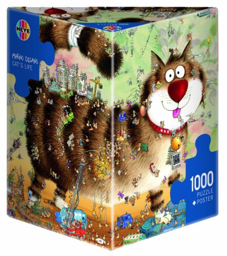 Heye Cat's Life 1000 Piece Marino Degano Jigsaw Puzzle
