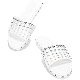 Cape Robbin Zacara Sandals Slides for Women, Studded Womens Mules Slip On Shoes