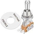 DaierTek Gibon Les Paul Guitar Toggle Switch 3-way Pickup Selector for Electric Guitar Silver Tip