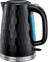 Russell Hobbs Honeycomb 1.7L Cordless Electric Kettle, Fast Boil 3KW view 1
