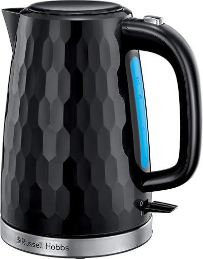 Russell Hobbs Honeycomb 1.7L Cordless Electric Kettle, Fast Boil 3KW