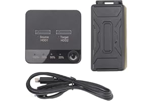 Gorilley 1 Set M.2 Duplicator M.2 Dual Bay SSD Enclosure External Hard Disk Docking Station M.2 Duplicator Notebook Hard Dive