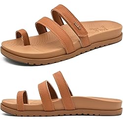 KuaiLu Womens Slides Sandals with Plantar Fasciitis