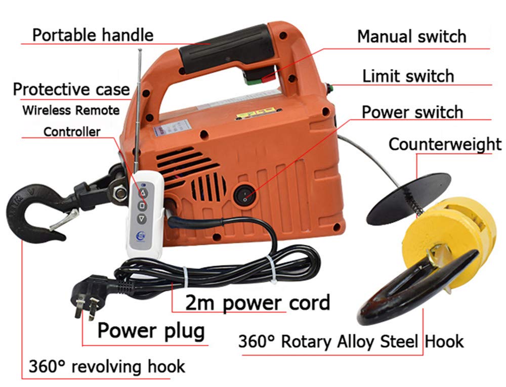 Wiring Manual PDF: 110 Electric Hoist Wiring Diagram Power Cord