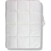 Sonix | Puffy Laptop Sleeve | 15-16 Inch, Quilted Pillow Puffer Laptop Carrying Case, Computer Sleeve | Ivory