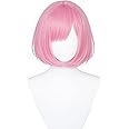 PRIOUTZ Womens Pjsekai Otori Ootori Em Wig Cosplay Anime Halloween Costume Short Pink Hair with Wigcap