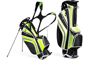 MEDIMALL Mayjooy Golf Stand Bag, Portable Carry Golf Bag w/Ergonomic Dual Straps & 6 Way Top Divider, Lightweight Carry Organizer Pocket w/Umbrella Ring, Ideal for Men & Women