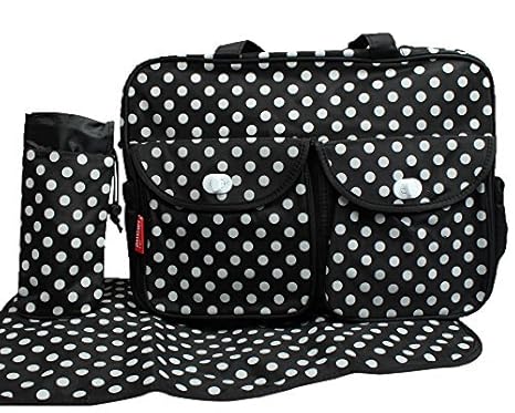 polka dot changing bag