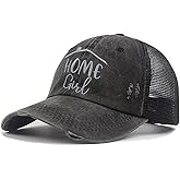 LOKIDVE Home Girl Baseball Cap Washed Cotton Distressed Sold Hat for Real Estate Agent