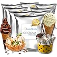 AussieBlends Premium Dairy Ice Cream Mix Powder For Soft Serve, Gelato, Rolled Ice Cream, Liquid Nitrogen, and Frozen Desserts | 8-Pack, Imported