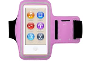 JNSUPPLIER Premium Water Resistant Gym Sports Workout Wrist Band Strap Armband Case for Apple iPod Nano 7th 8th Generation (Light Pink)