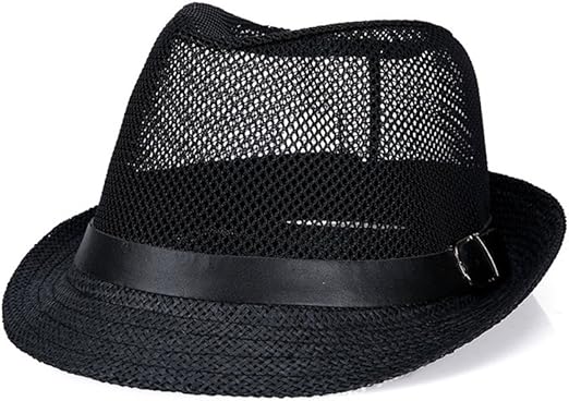 white fedora hat with black band